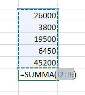 autosumma i excel