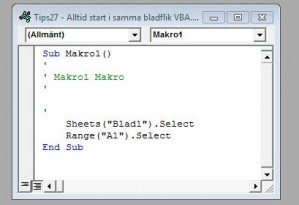 öppna arbetsbok i samma blad