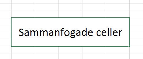 Hitta sammanfogade celler