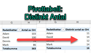distinkt antal