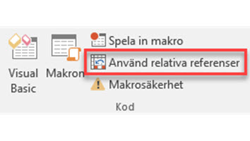 vba relativa referenser