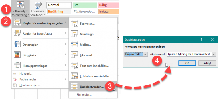 Ta Bort Dubbletter I Excel