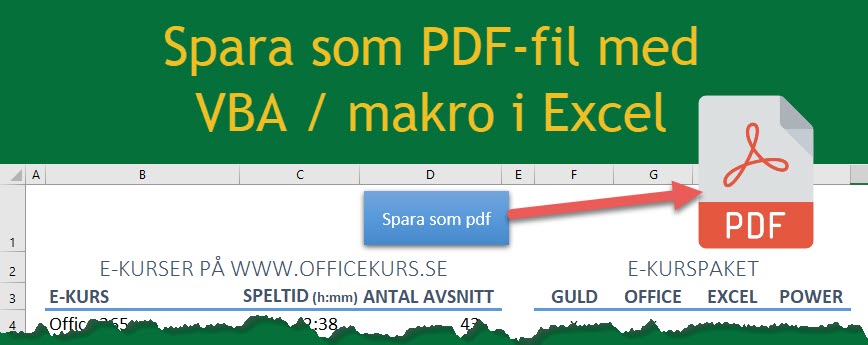 makro spara pdf excel