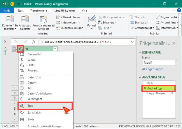 Excel Text Till Tal Formel