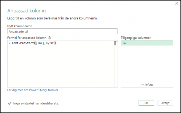 Excel Text Till Tal Formel