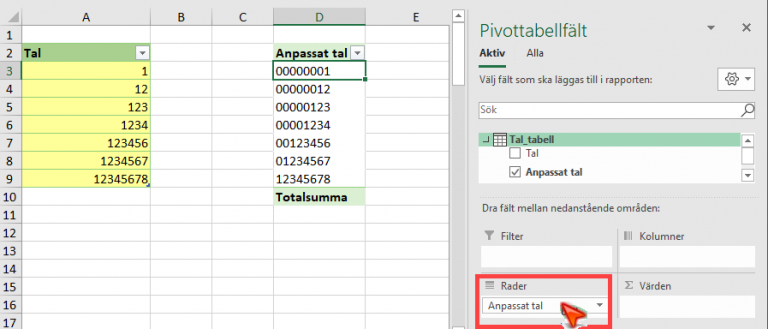 Excel Text Till Tal Formel
