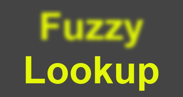 Fuzzy Lookup