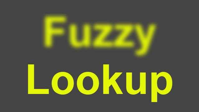 Fuzzy Lookup