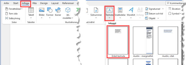Flera sätt att rotera text i Word - Excelbrevet