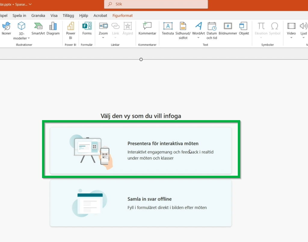 Powerpoint Form Examples Skapa live-frågor i PowerPoint med Microsoft Forms - Excelbrevet