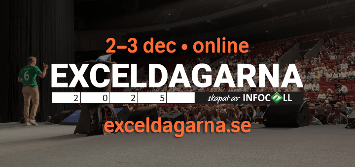 Exceldagarna 2-3 december exceldagarna.se