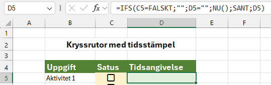 formel datum och tid
