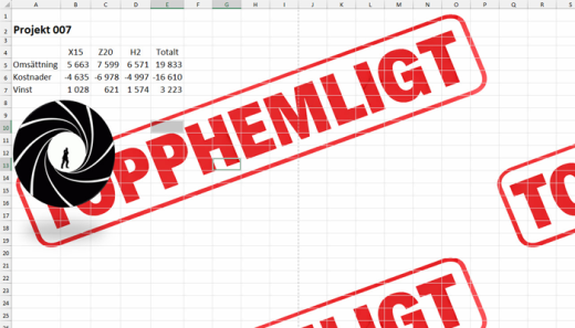 Bakgrundsbild i Excel