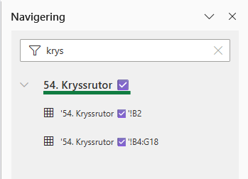 sök i bladflik excel