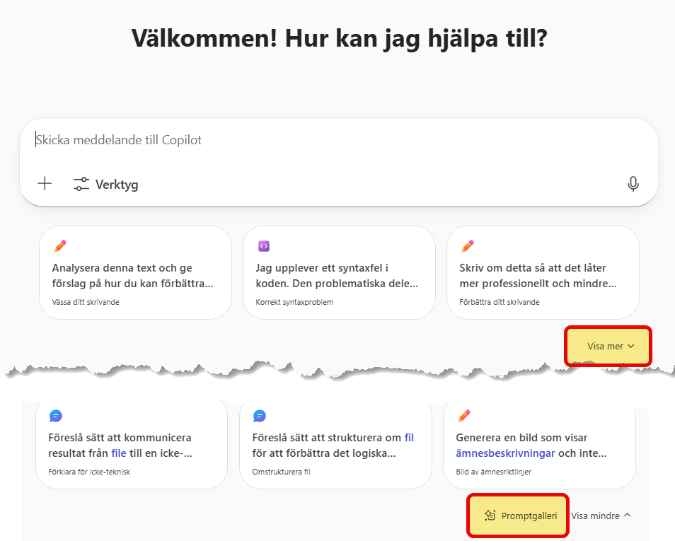 Promptgalleriet Copilot