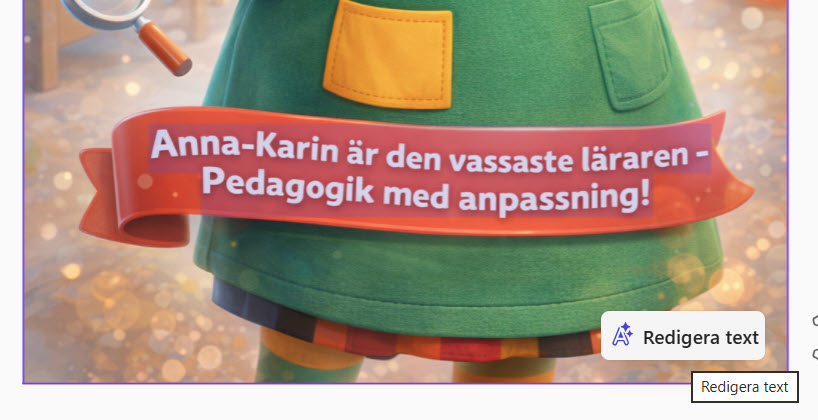 ändra text bild AI