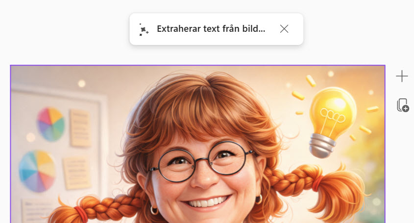 extrahera text Copilot bild