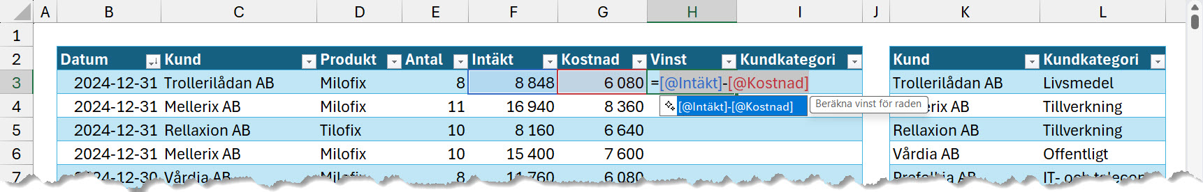 formelförslag Copilot